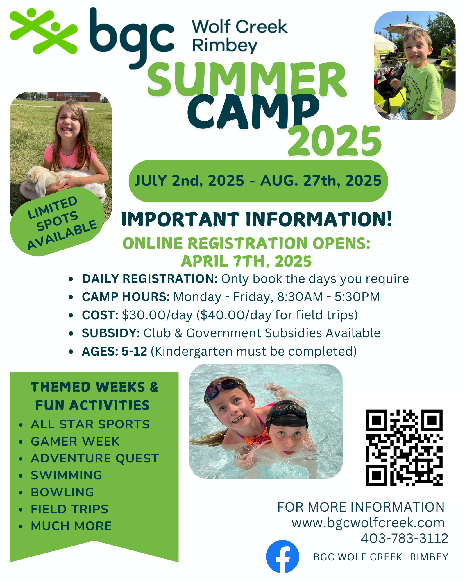 2025 Summer Camp Rimbey Promo Feb 6 (8 x 10 in) (1) Rimbey Summer Camp promo with registration dates and themes